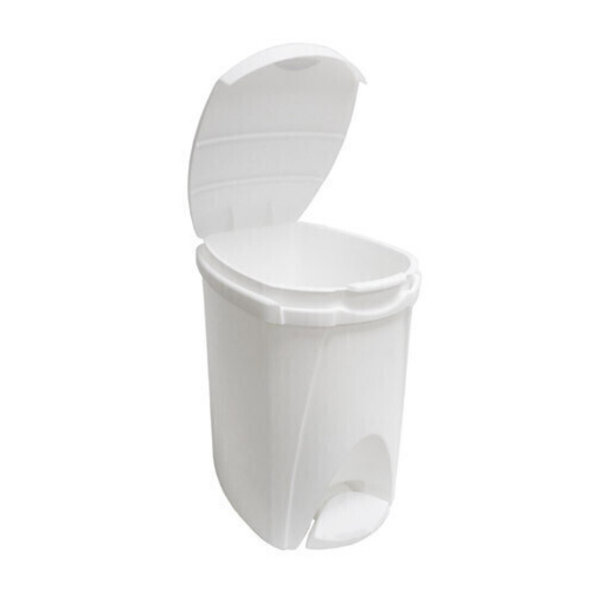 Cubo Papelera Baño 8 Litros C/Pedal. Tapa Abatible