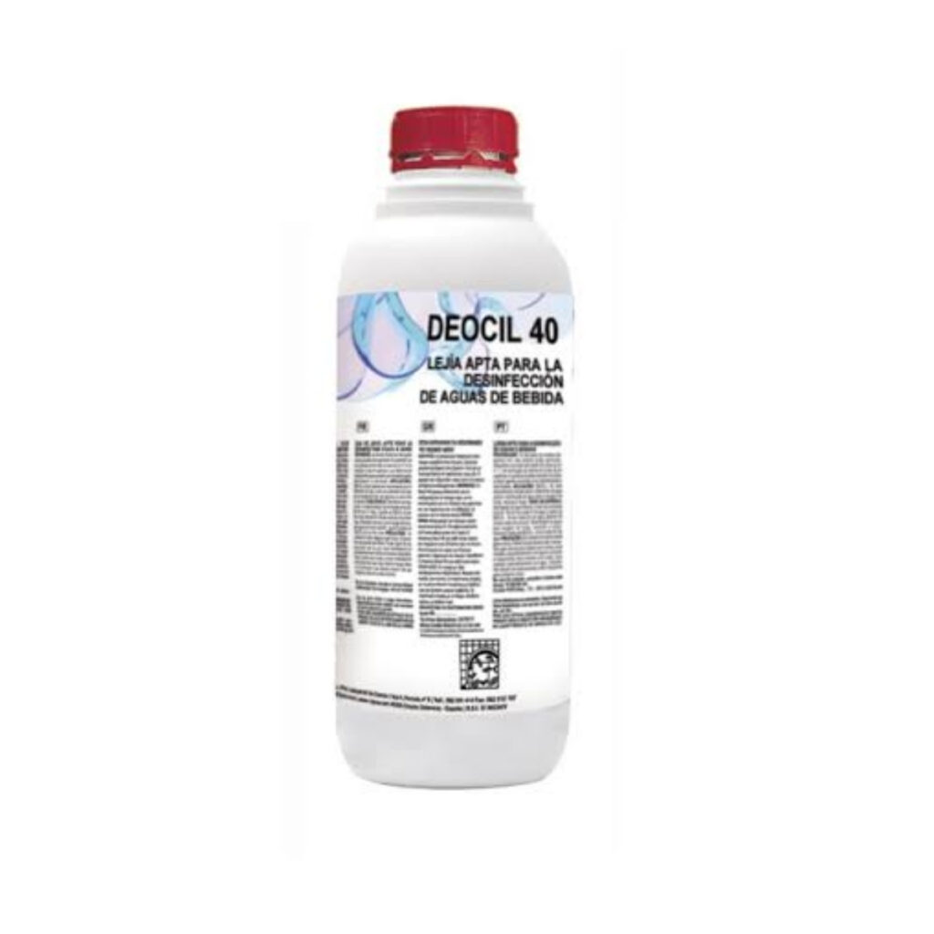 Deocil 40 Desinfectante de Agua de Bebida, Verduras, Frutas y Vajillas