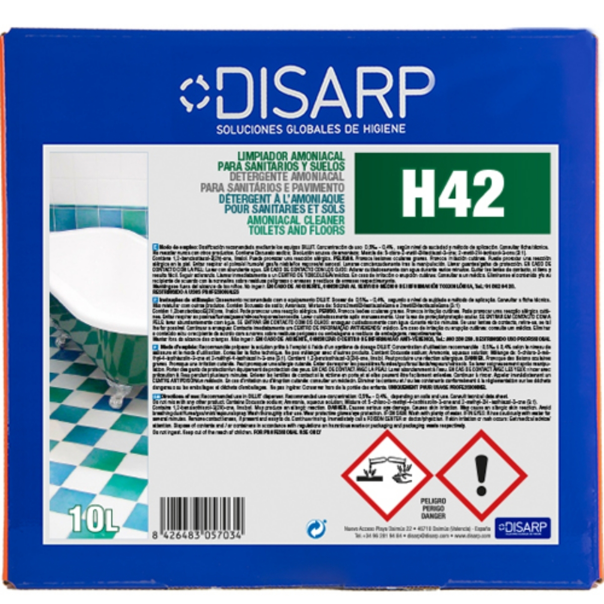 H42 -Limpiador Amoniacal Sanitarios y Suelos-