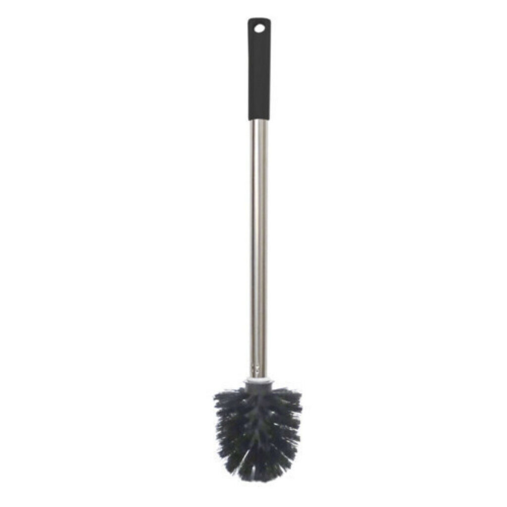 Escobilla Wc Negro Con Mango Metalico