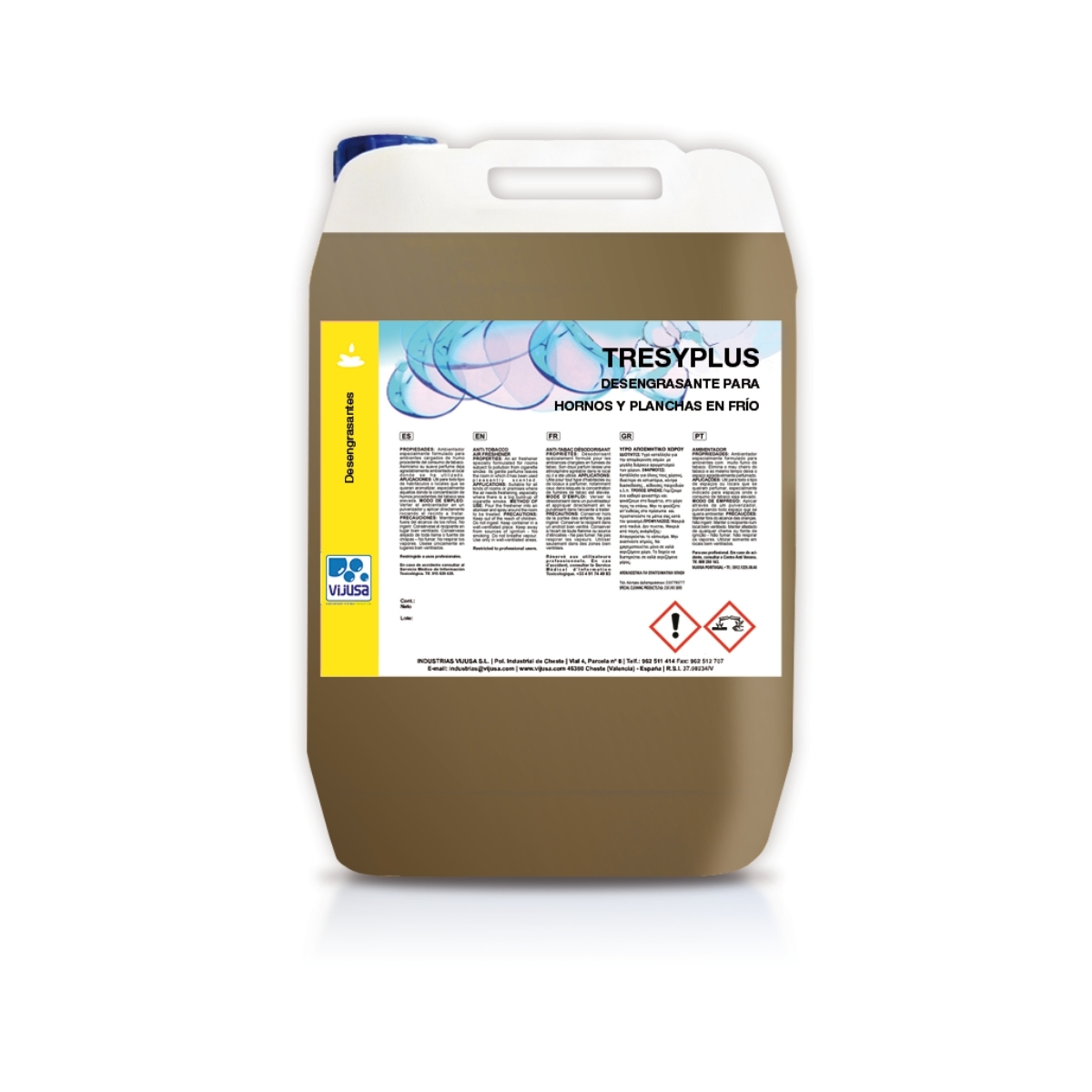 TRESYPLUS -Desengrasante en frío para hornos y planchas-