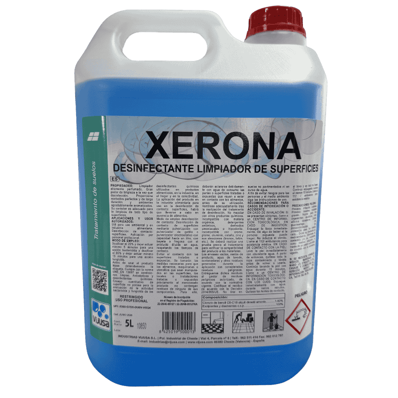 XERONA -Desinfectante Limpiador de superficies perfumado-